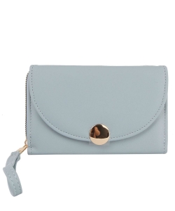 Fashion Flap Wallet Wristlet GLW-0143 DARK BLUE